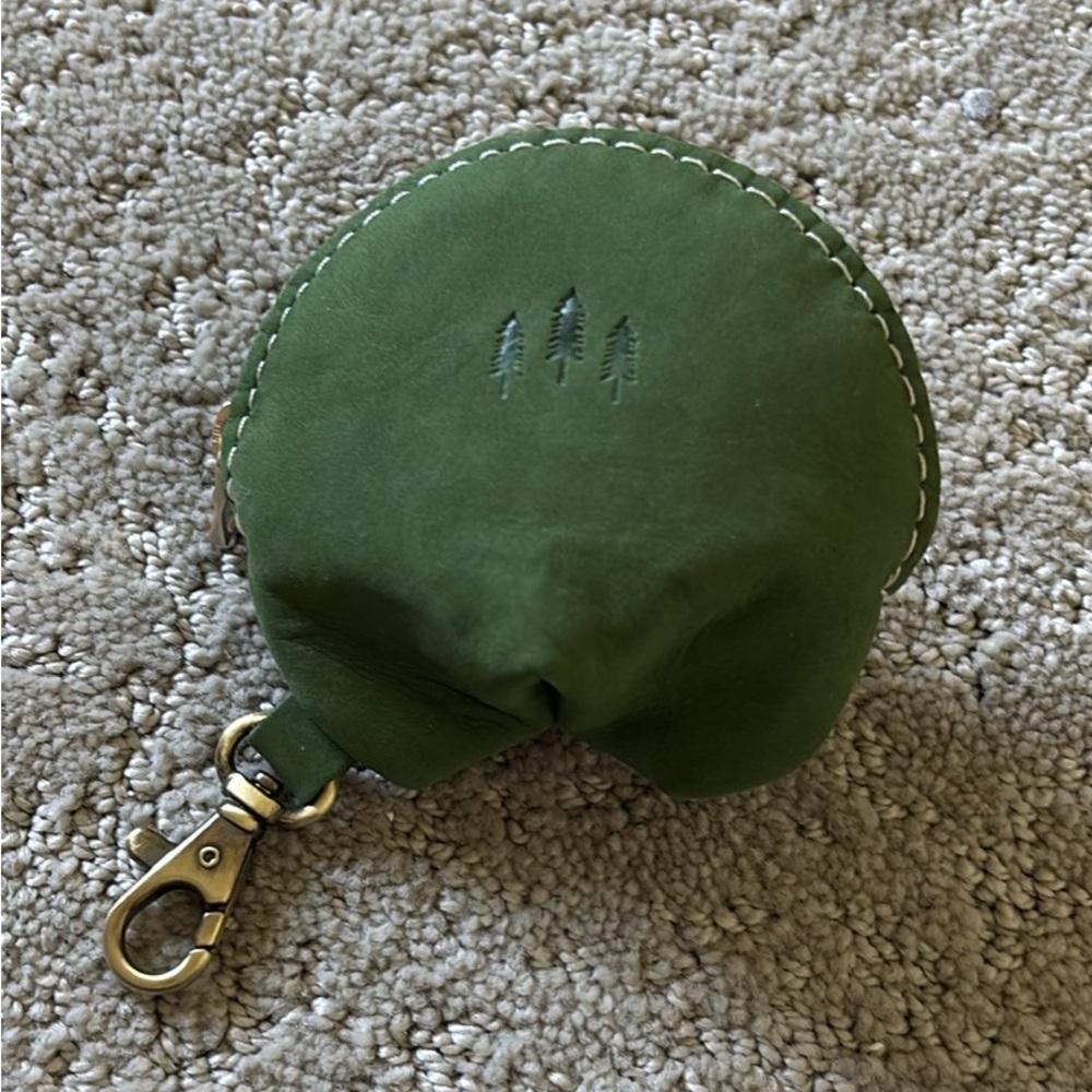 Portland Leather Green Coin Pouch